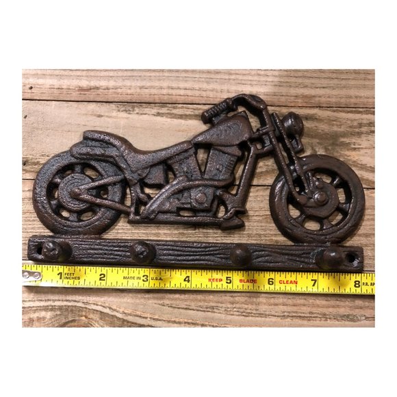 Motorcycle 4 Hooks Hat Key Towel Leash Hanger - Picture 5 of 6